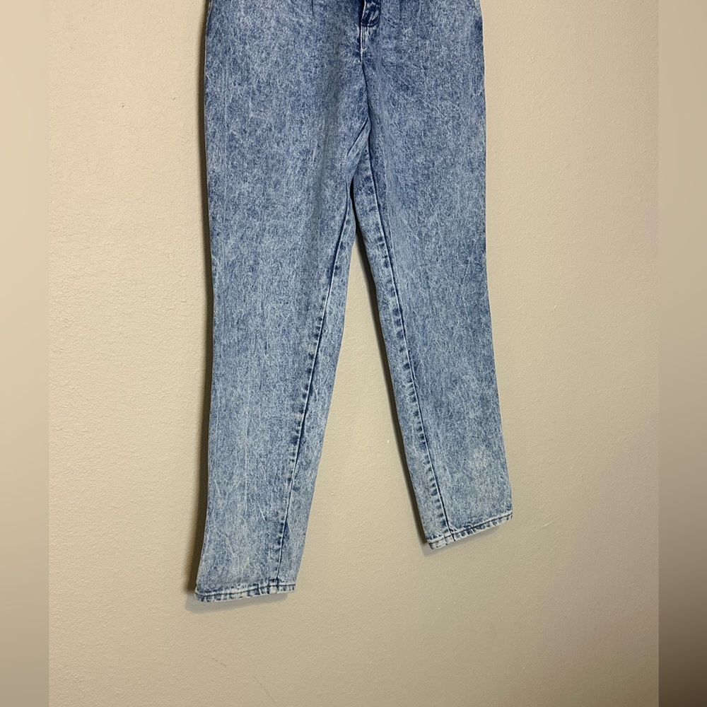 Vintage Wrangler High Waisted Mom Jeans Straight Leg Acid Wash‎ Pleated Size 13 - Picture 4 of 12